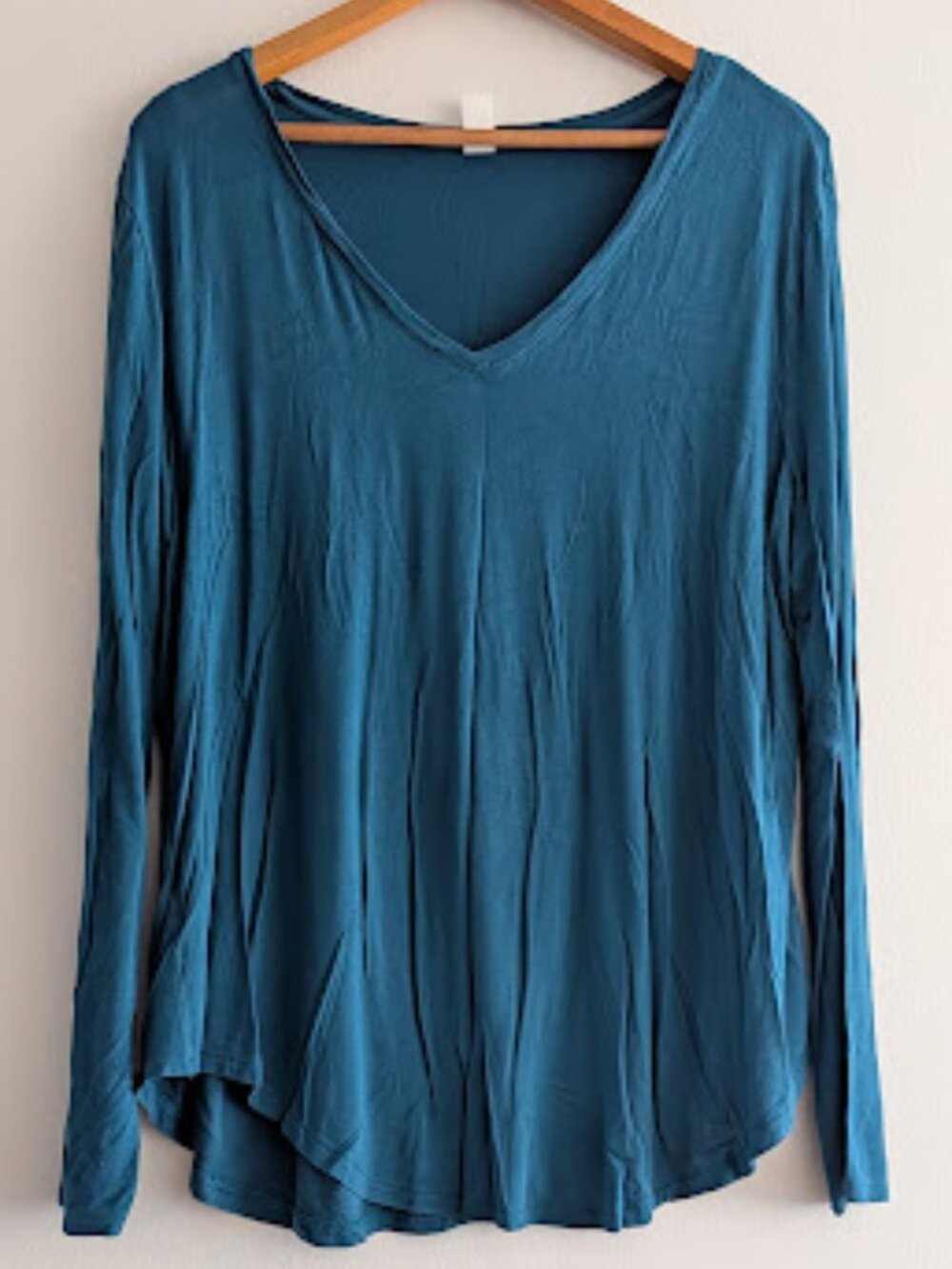 Old Navy Teal Long Sleeved Blouse Size XXL